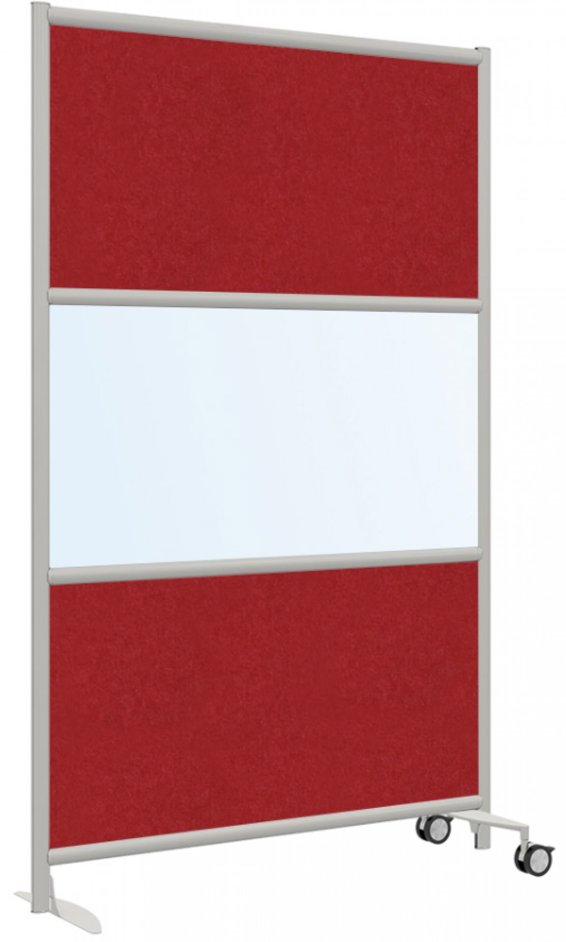 Rolling Free Standing Office Partition Panel 49 x 78