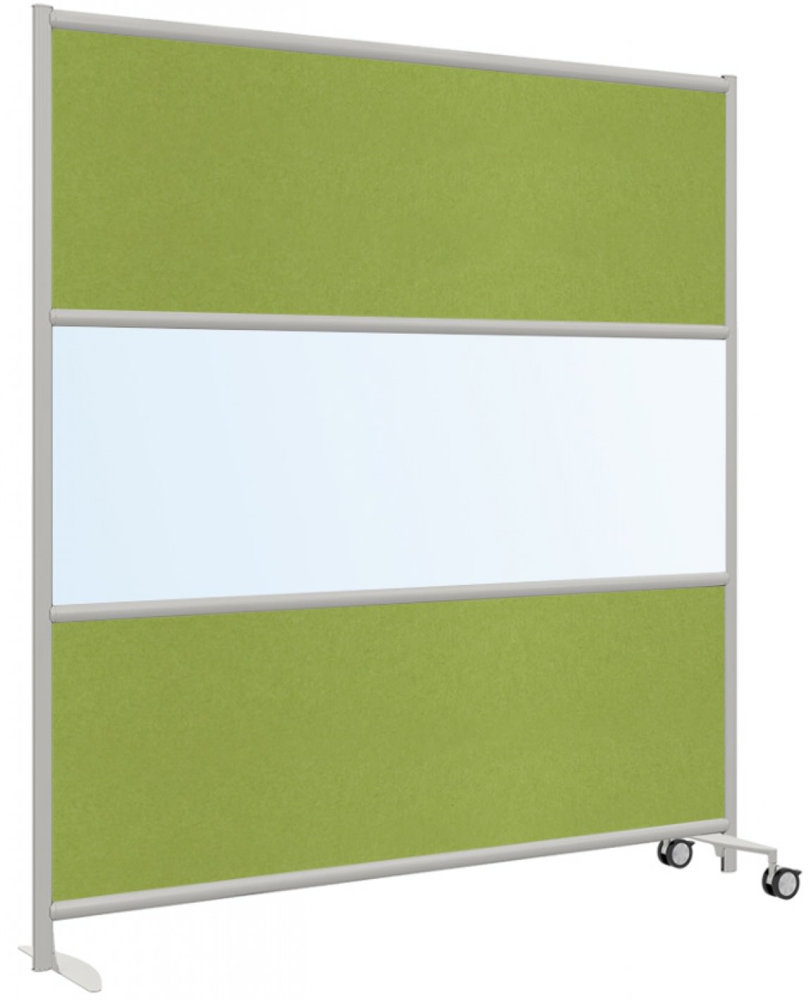 Rolling Free Standing Office Partition Panel - 73 x 78