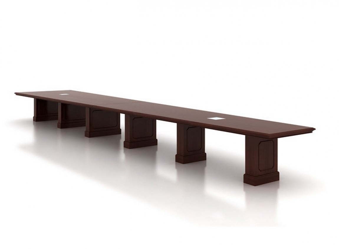 16 FT x 48"D 2 Leaf Conference Table