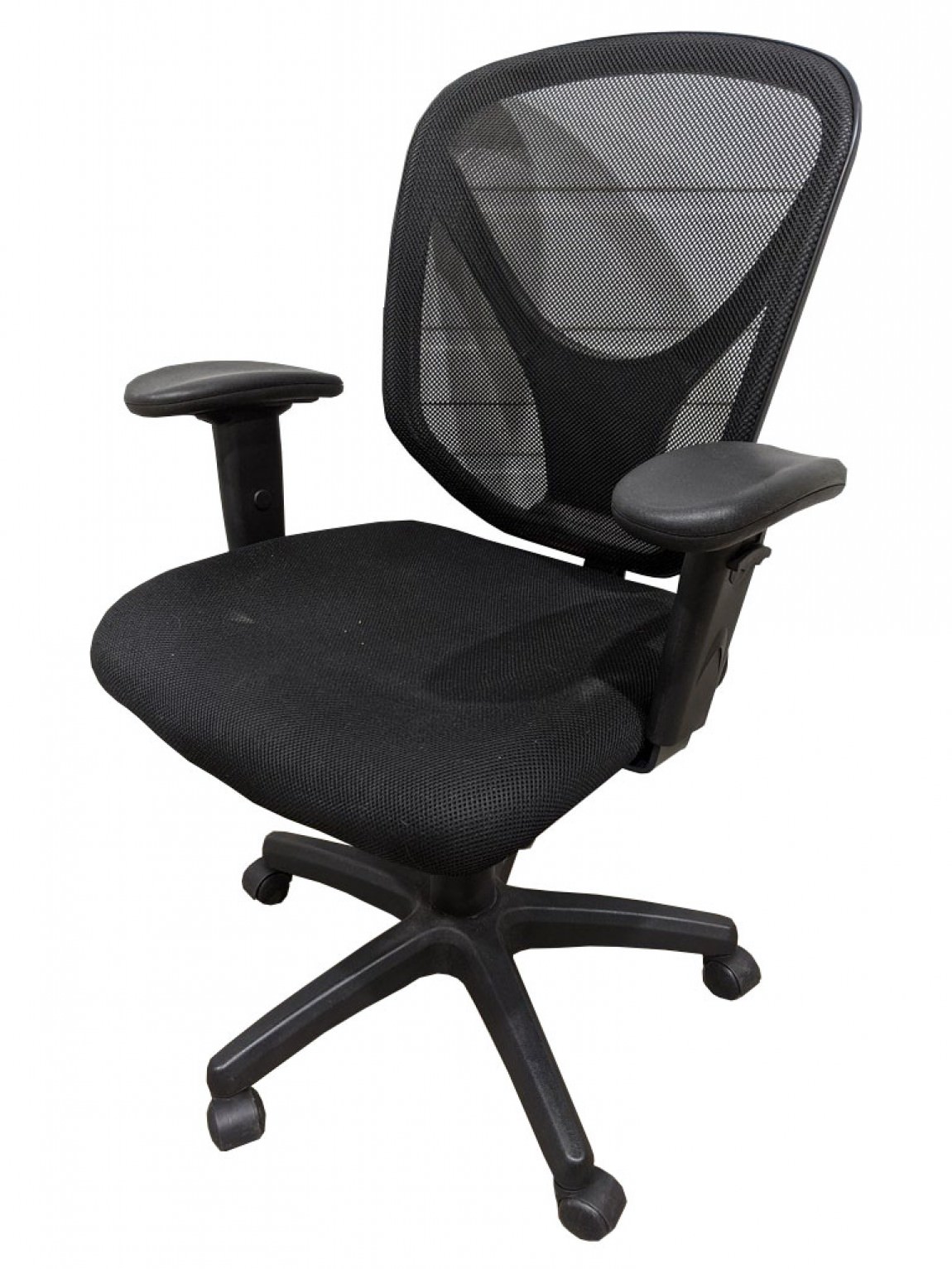 Black Black Mid Back Rolling Office Task Chair