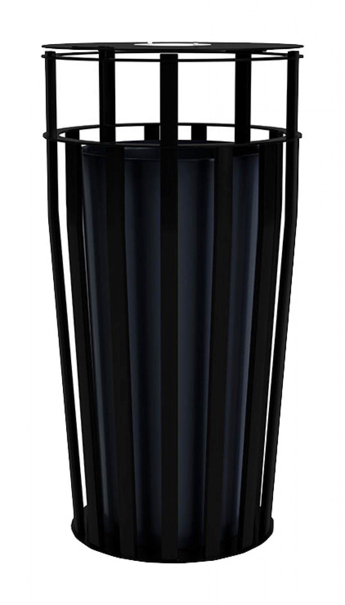 Anthracite Outdoor Garbage Can with Lid 18 x 18 x 31 : D250-DL0