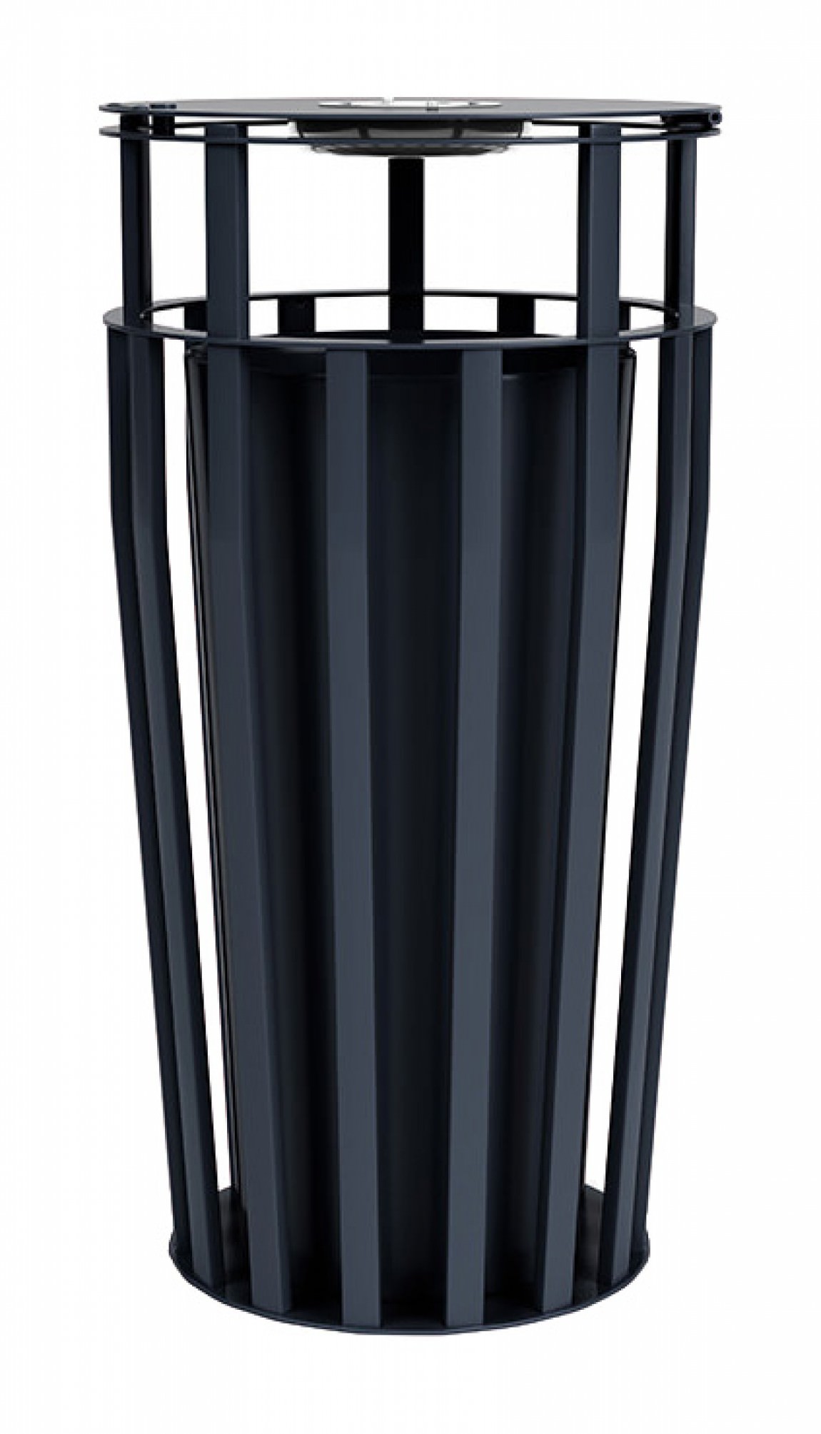 Outdoor Trash Can with Ashtray