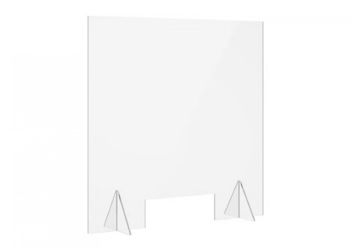 Jonti-Craft 30 x 16 Clear Acrylic Plexiglass Desk Divider Shield