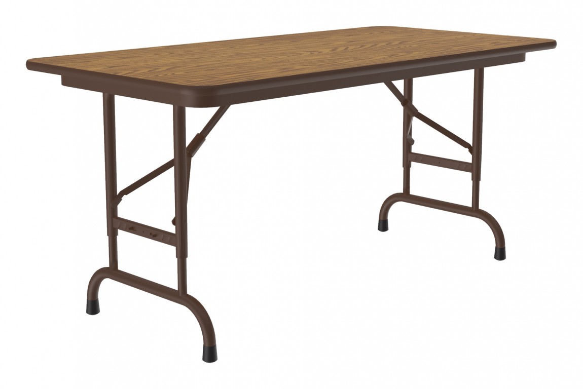 Medium Oak Office Folding Table Deluxe HighPressure by Correll