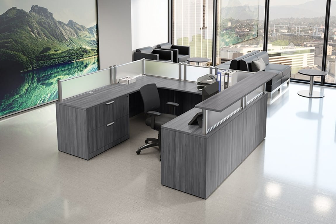 5776 U Shaped Modern Reception Desk 1 