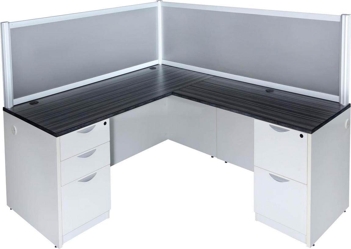 L Shaped Desk With Locking Drawers, L Shaped Office Desk With Locking Drawers