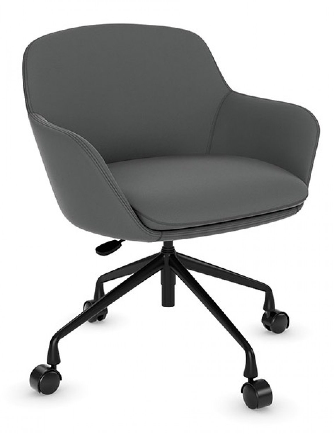 6037 Gray Contemporary Office Chair 1 