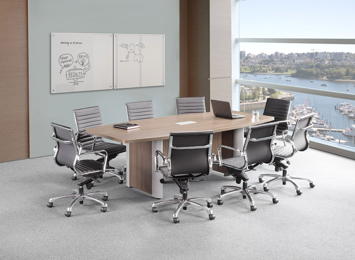 sin wireless File Modern Boat Shaped Conference Table - PL Laminate by Harmony Collection |  Madison Liquidators