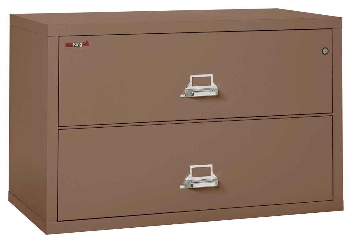 2 Drawer Lateral Fireproof File Cabinet - 45 Wide