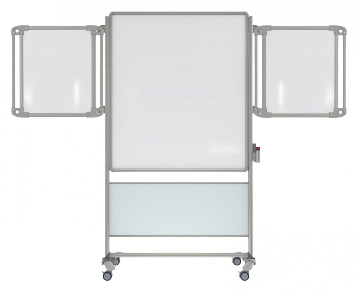 Rolling Whiteboard, Double Sided Magnetic Dry Erase Board Height