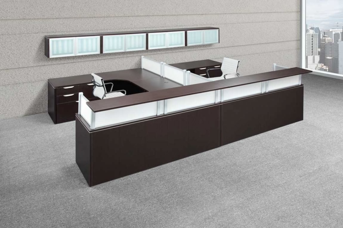 Harmony Collection Executive U shaped two person reception desk
