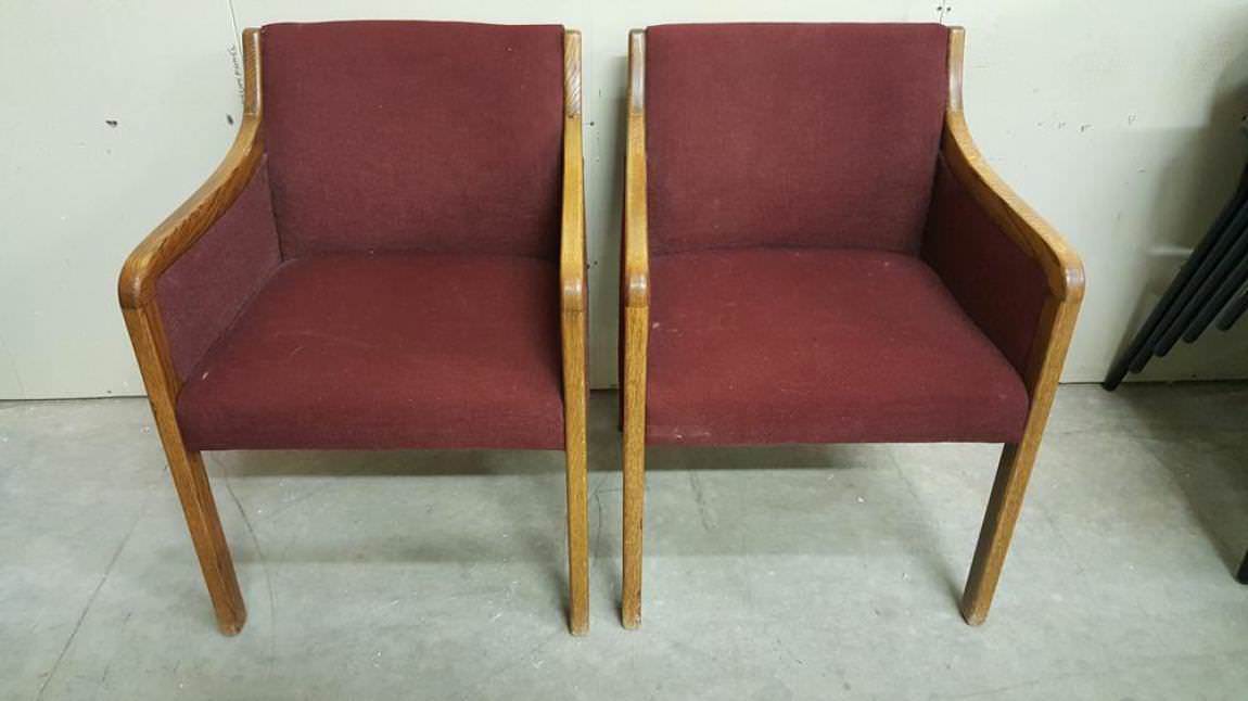 Traditional Red Guest Chairs