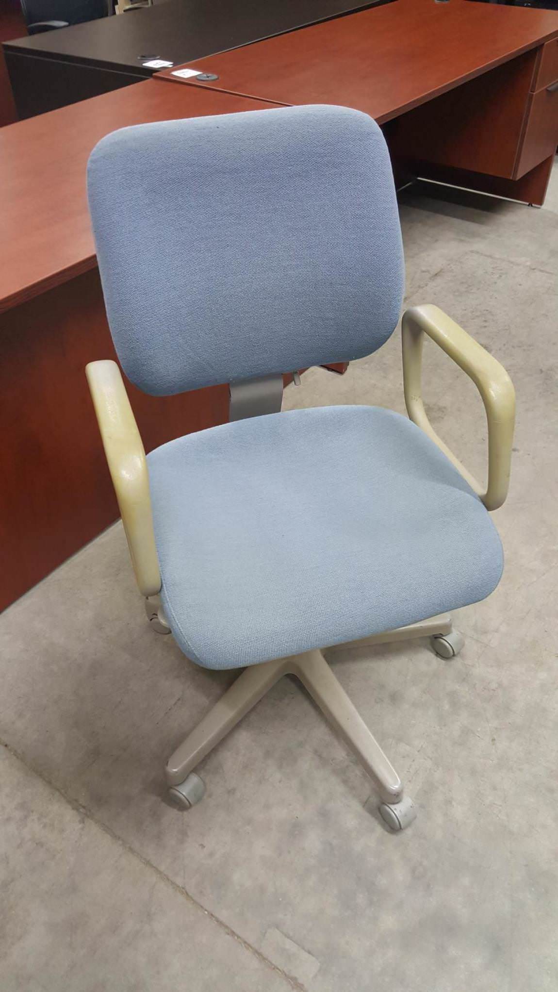 720 Light Blue Rolling Office Chair 1 