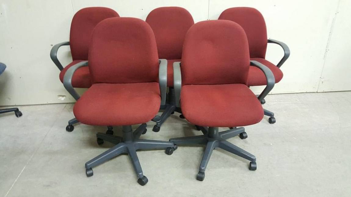 Red Rolling Office Chairs