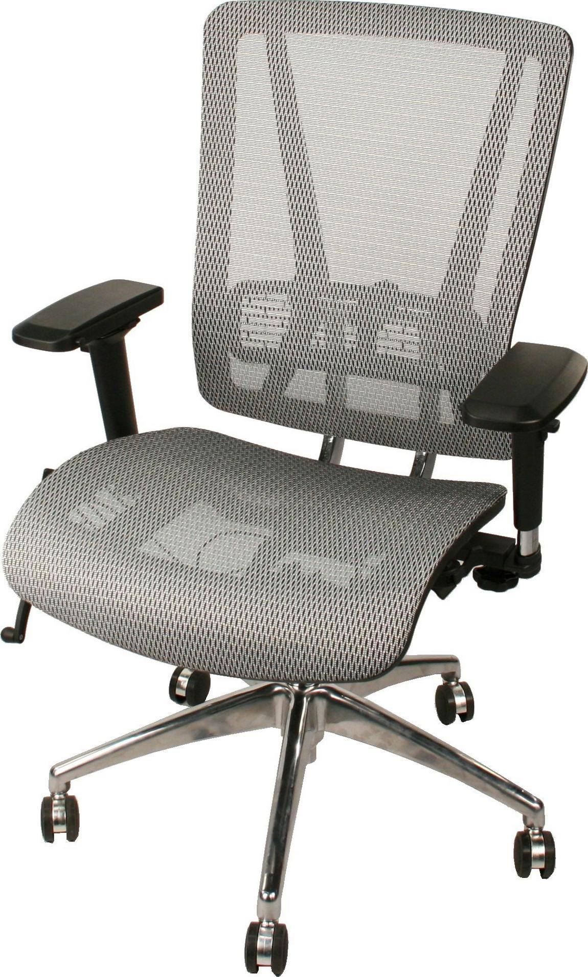 866 Silver Full Mesh Seat And Mesh Back Chair 1 