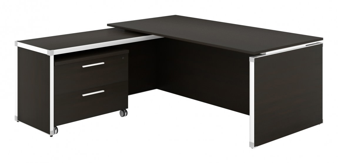 Executive L Shaped Desk with Drawers
