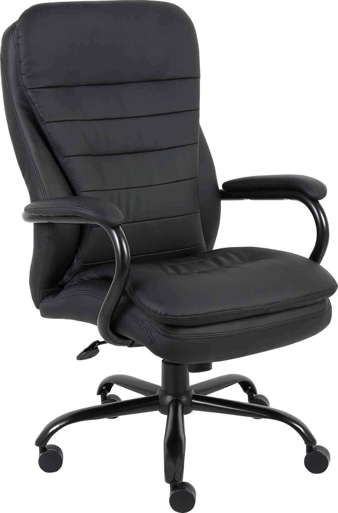 Heavy Weight Office Chair With Black Upholstery