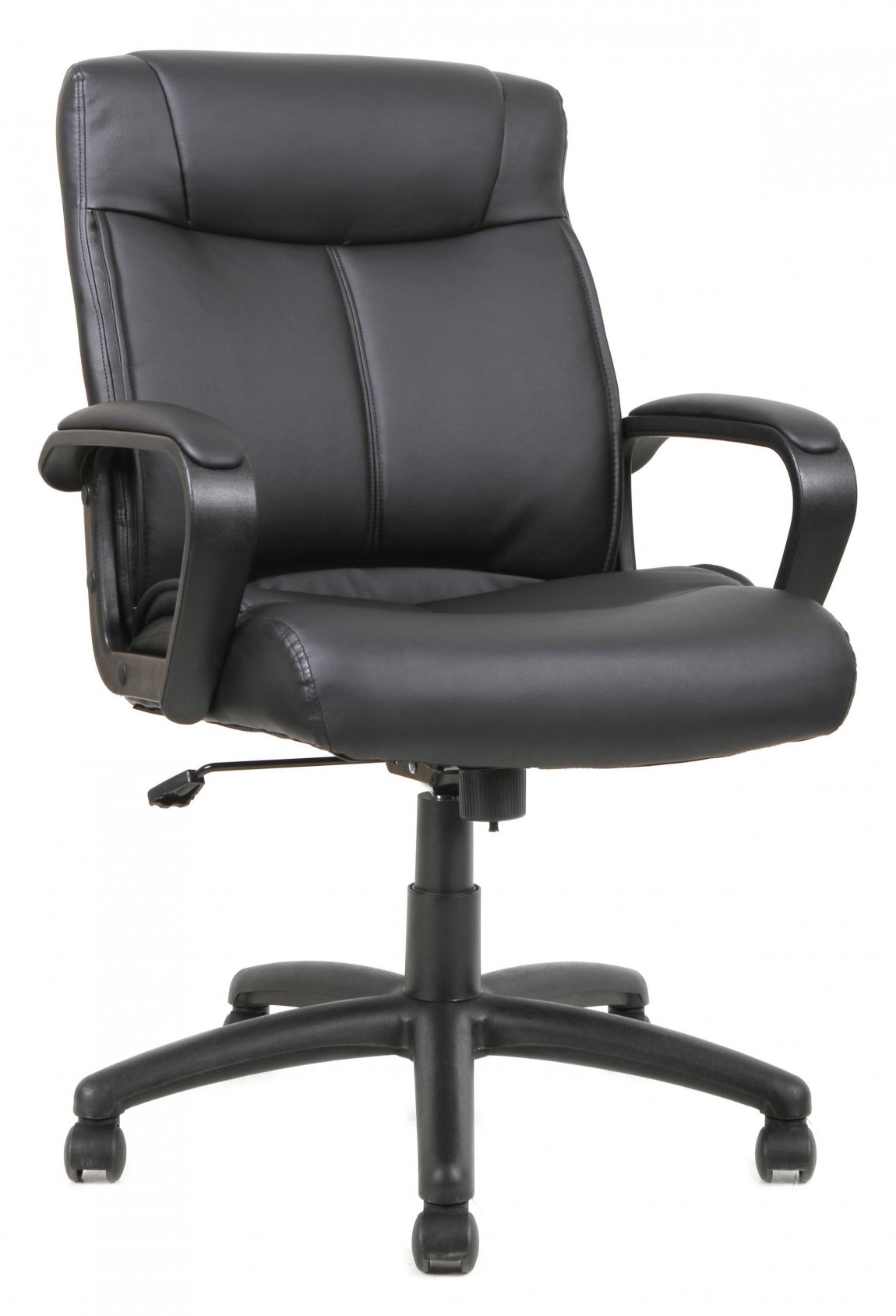Black Primo Mid Back Conference Room Chair With Arms By Harmony Collection