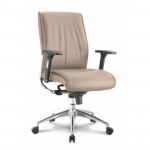 Leather Mid-Back Office Chair