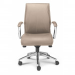 Leather Mid-Back Office Chair