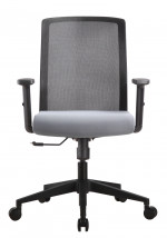 Mesh Back Task Chair with Gray Seat Cover