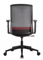 Mesh Back Task Chair with Red Seat Cover