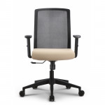 Mesh Back Task Chair with Tan Seat Cover