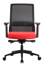 Mesh Back Task Chair with Red Seat Cover