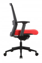 Mesh Back Task Chair with Red Seat Cover