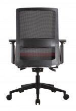 Mesh Back Task Chair with Red Seat Cover