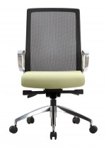 Executive Task Chair with Green Seat Cover