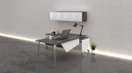 Modern L Shaped Desk with Storage