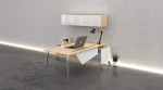 Modern L Shaped Desk with Storage