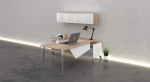 Modern L Shaped Desk with Storage