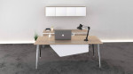 Modern Rectangular Desk with Storage