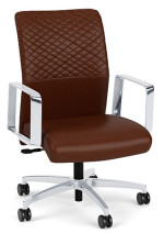 Leather Mid Back Conference Room Chair