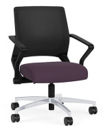 Mesh Back Conference Chair with Fabric Seat