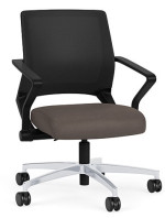 Mesh Back Conference Chair with Vinyl Seat