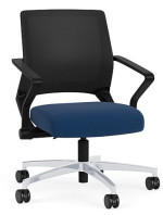 Mesh Back Conference Chair with Vinyl Seat