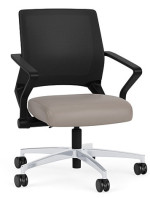 Mesh Back Conference Chair with Vinyl Seat