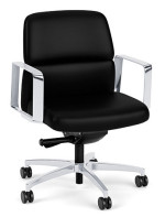 Leather Mid Back Conference Room Chair