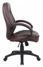 Brown Leather Executive Office Chair