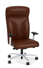 Brown Leather Heavy Duty Office Chair