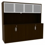 Office Storage Credenza with Hutch