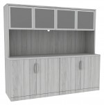 Office Storage Credenza with Hutch