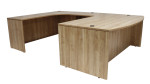 Bow Front U Shaped Desk Shell