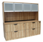 Lateral Filing Cabinet Credenza with Hutch