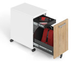 Personal Mobile Storage Unit with Internal Box Drawer - Right Access