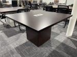 4 FT Square Conference Table with Power Module