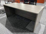 Gray Rectangular Desk Shell